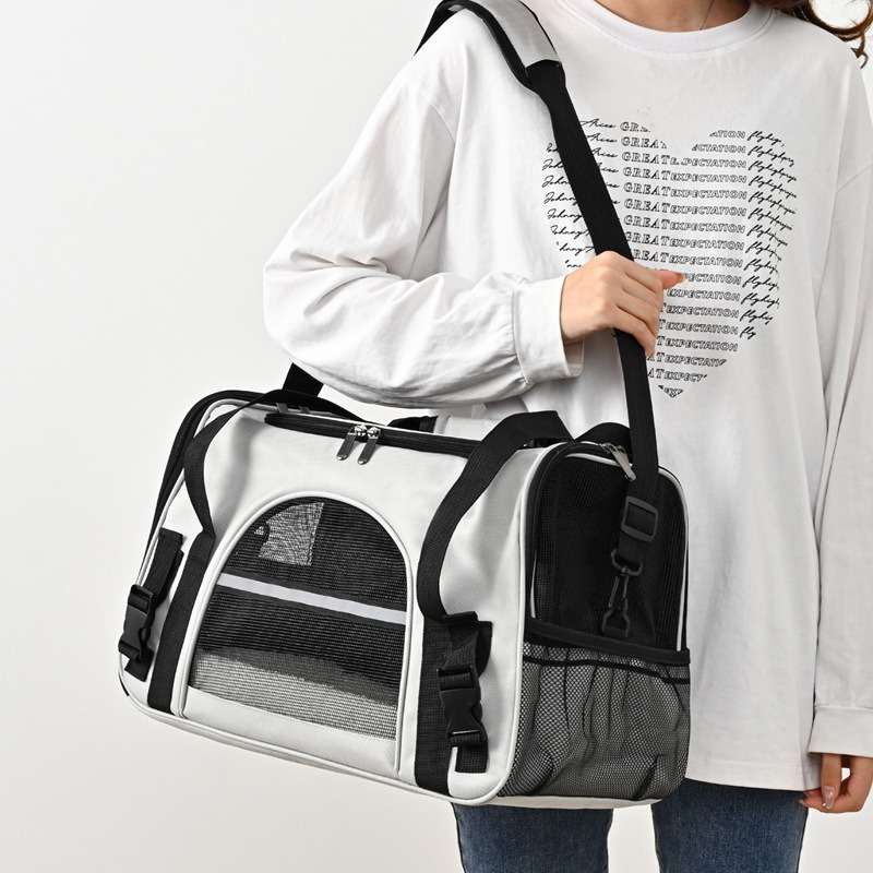 Dezkee Hard-Shell Diagonal Shoulder Pet Carrier Caddy