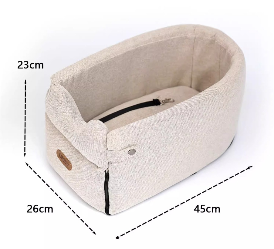 Dezkee Elevated Center Console Pet Car Seat