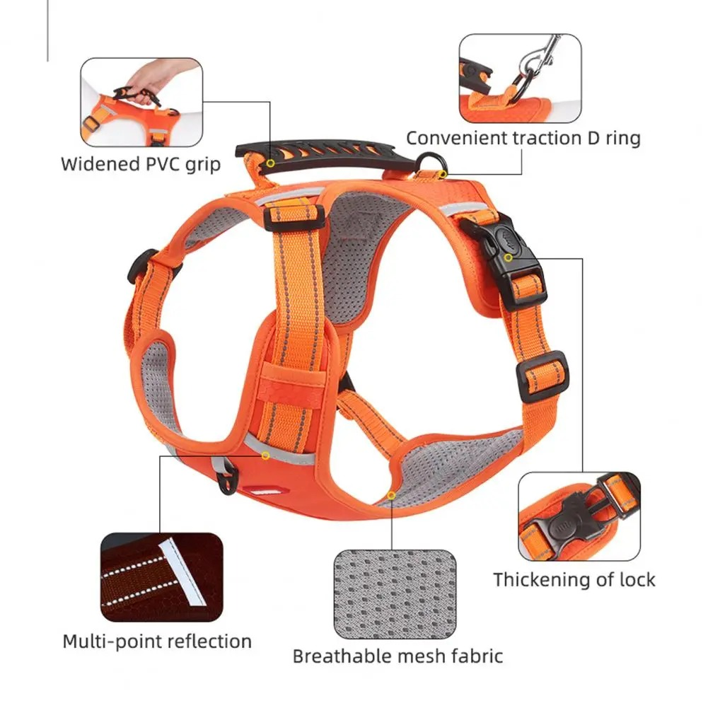 Dezkee TrailPro No-Pull Reflective Dog Harness