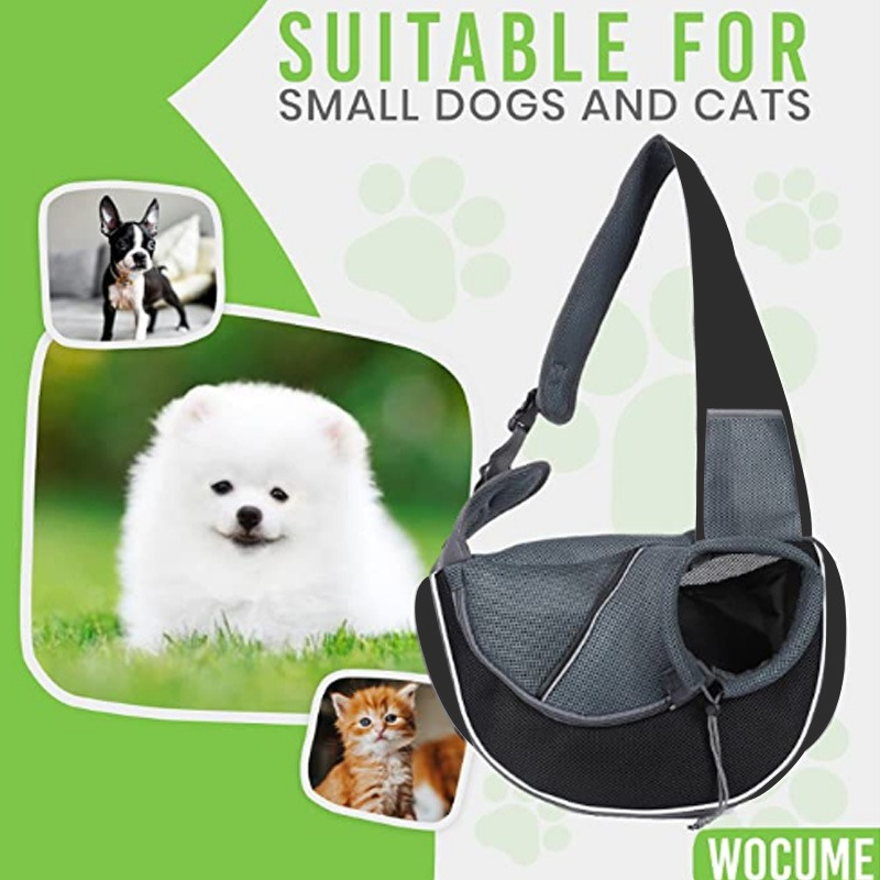 Dezkee Cozy Crossbody Pet Sling Carrier
