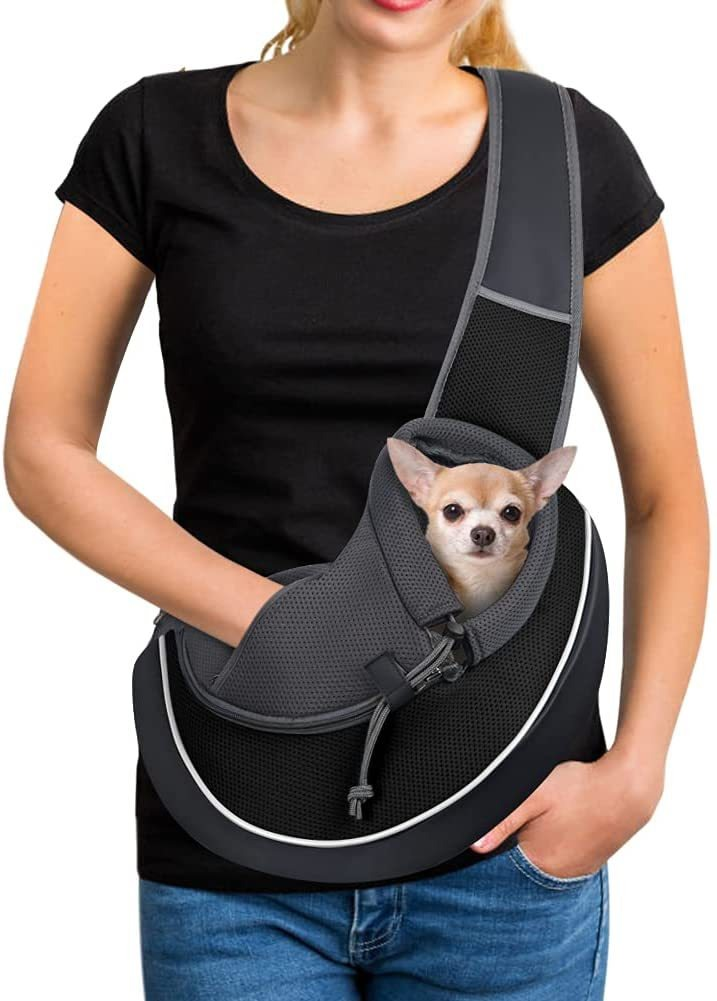 Dezkee Cozy Crossbody Pet Sling Carrier